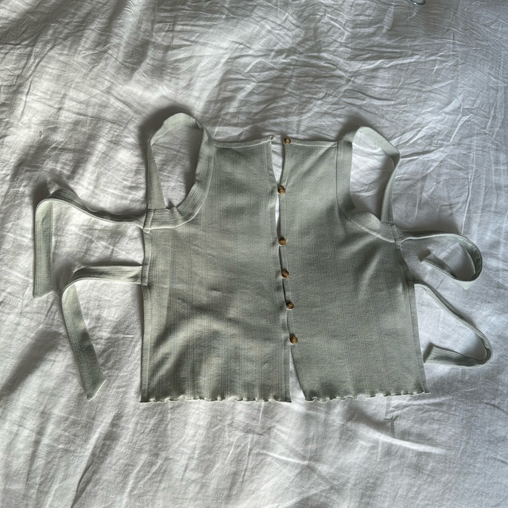 TULAROSA tie back knit top